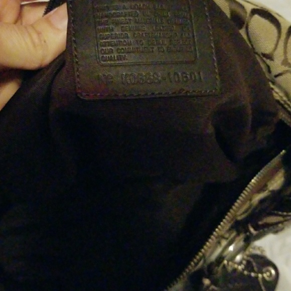 Brown and tan coach hobo - Picture 3 of 4